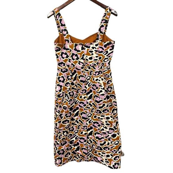 J.CREW CONTRAST-STITCHED SHEATH DRESS IN STRETCH FAILLE ORCHID sz 6 - Picture 3 of 5